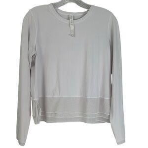 LULULEMON  sole training Cream long sleeve tee UV Protection women's 6 Wicking